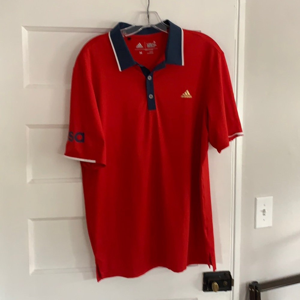 Like New! Adidas USA Golf Polo